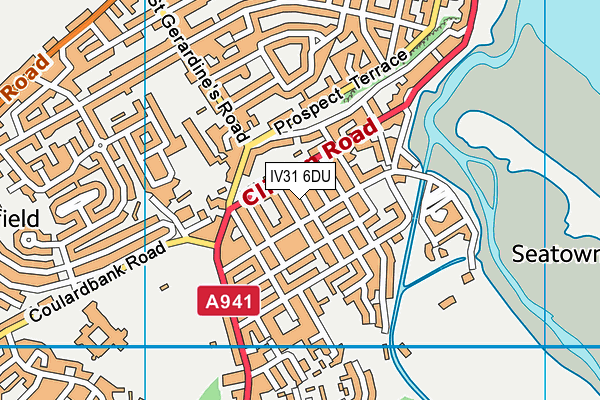 IV31 6DU map - OS VectorMap District (Ordnance Survey)