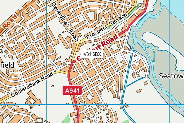 IV31 6DX map - OS VectorMap District (Ordnance Survey)