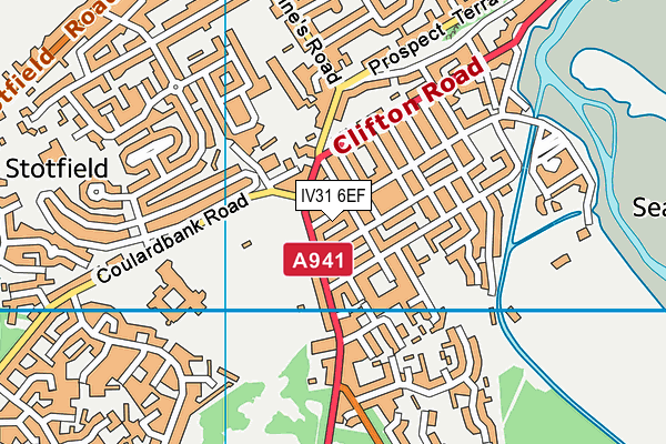 IV31 6EF map - OS VectorMap District (Ordnance Survey)