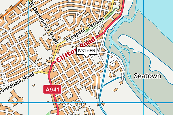 IV31 6EN map - OS VectorMap District (Ordnance Survey)