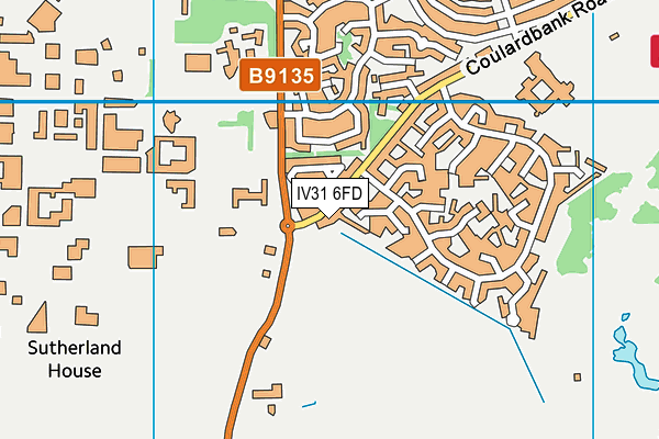 IV31 6FD map - OS VectorMap District (Ordnance Survey)