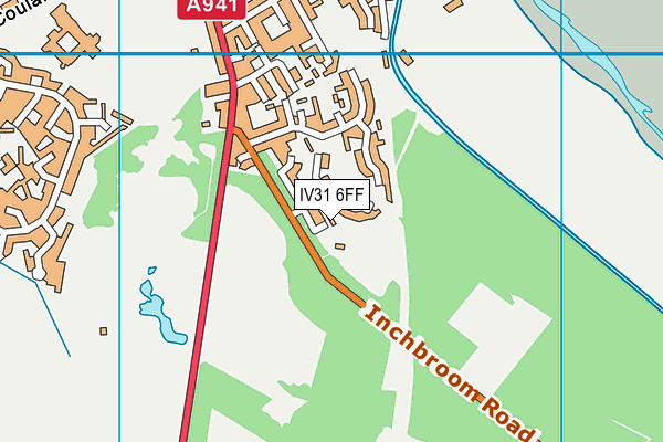 IV31 6FF map - OS VectorMap District (Ordnance Survey)