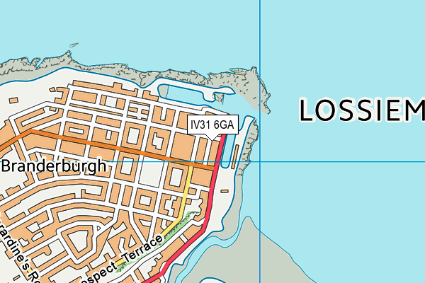 IV31 6GA map - OS VectorMap District (Ordnance Survey)