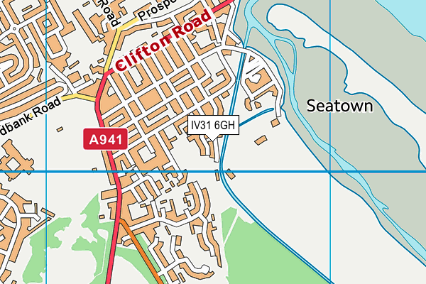 IV31 6GH map - OS VectorMap District (Ordnance Survey)