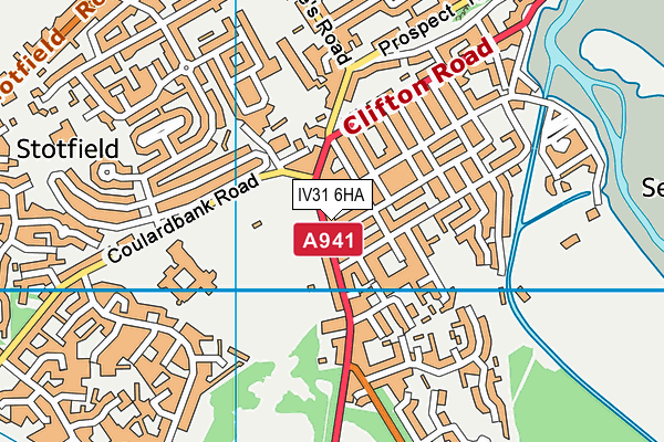 IV31 6HA map - OS VectorMap District (Ordnance Survey)