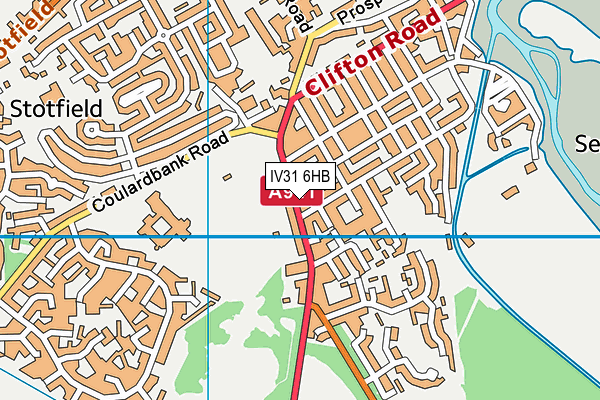 IV31 6HB map - OS VectorMap District (Ordnance Survey)