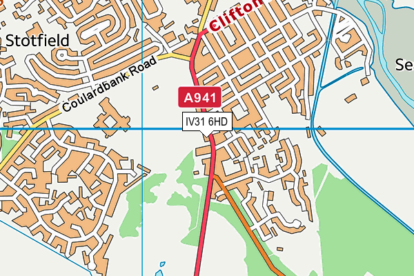 IV31 6HD map - OS VectorMap District (Ordnance Survey)