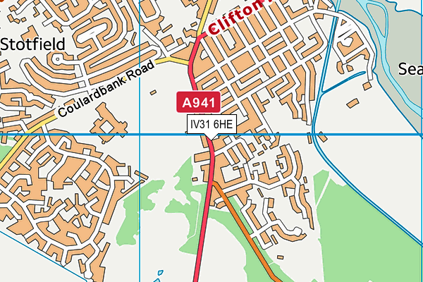 IV31 6HE map - OS VectorMap District (Ordnance Survey)