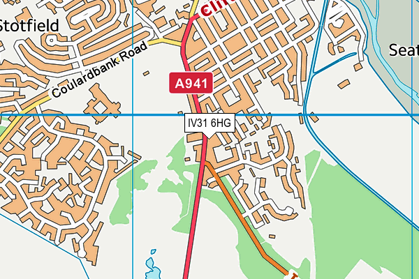 IV31 6HG map - OS VectorMap District (Ordnance Survey)