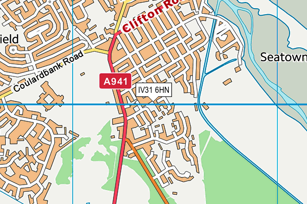 IV31 6HN map - OS VectorMap District (Ordnance Survey)