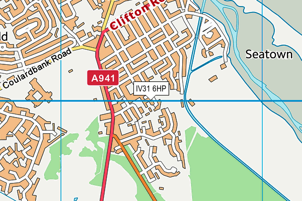 IV31 6HP map - OS VectorMap District (Ordnance Survey)