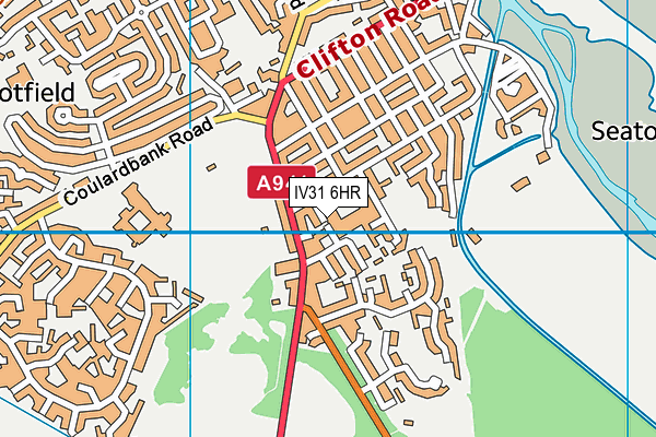 IV31 6HR map - OS VectorMap District (Ordnance Survey)