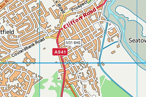 IV31 6HS map - OS VectorMap District (Ordnance Survey)