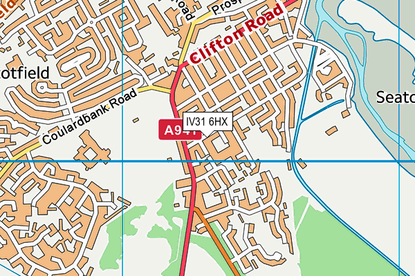 IV31 6HX map - OS VectorMap District (Ordnance Survey)