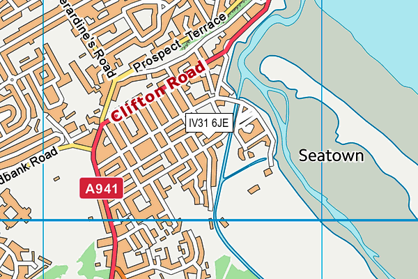 IV31 6JE map - OS VectorMap District (Ordnance Survey)