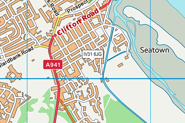 IV31 6JG map - OS VectorMap District (Ordnance Survey)