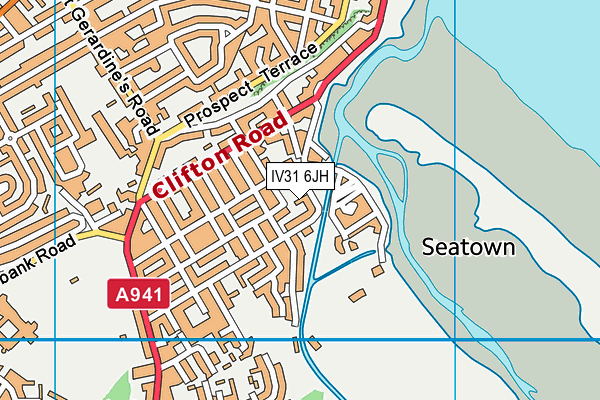 IV31 6JH map - OS VectorMap District (Ordnance Survey)