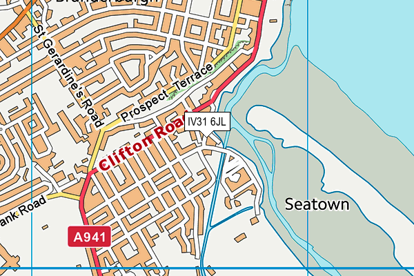 IV31 6JL map - OS VectorMap District (Ordnance Survey)