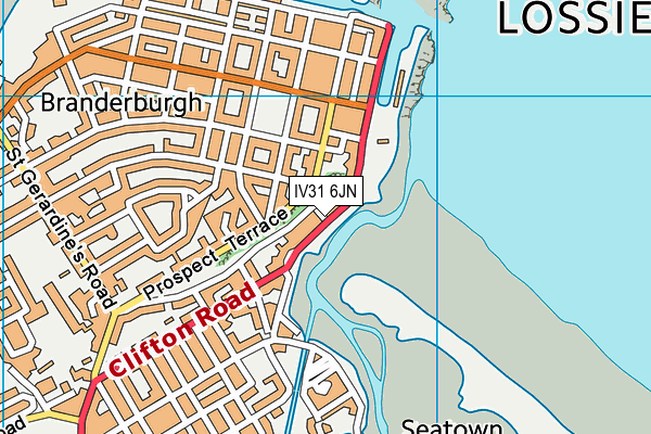 IV31 6JN map - OS VectorMap District (Ordnance Survey)