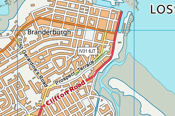 IV31 6JT map - OS VectorMap District (Ordnance Survey)