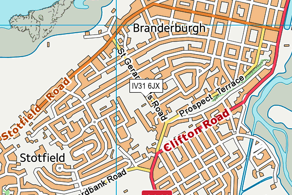 IV31 6JX map - OS VectorMap District (Ordnance Survey)