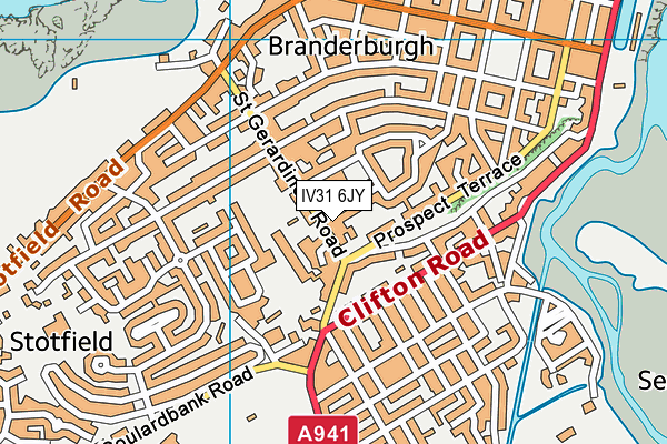 IV31 6JY map - OS VectorMap District (Ordnance Survey)