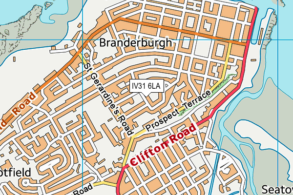 IV31 6LA map - OS VectorMap District (Ordnance Survey)