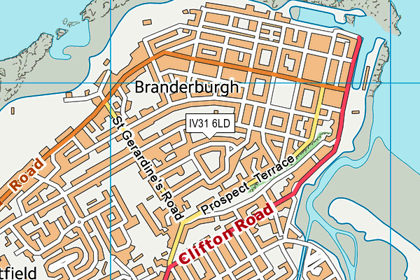 IV31 6LD map - OS VectorMap District (Ordnance Survey)