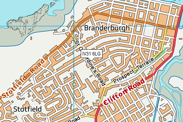 IV31 6LG map - OS VectorMap District (Ordnance Survey)
