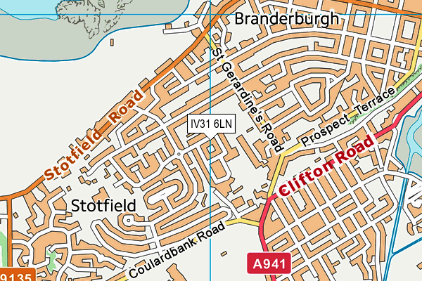 IV31 6LN map - OS VectorMap District (Ordnance Survey)