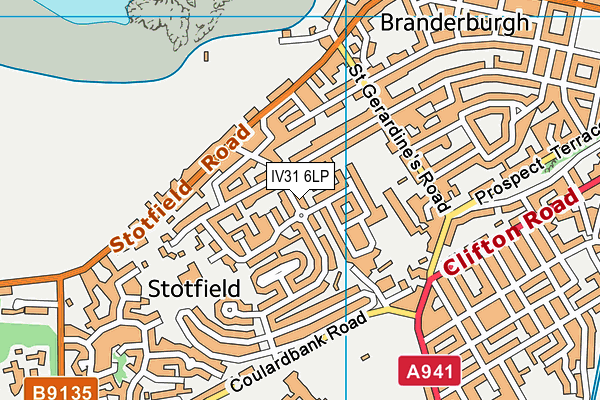 IV31 6LP map - OS VectorMap District (Ordnance Survey)