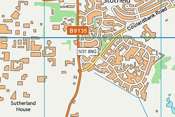 IV31 6NG map - OS VectorMap District (Ordnance Survey)