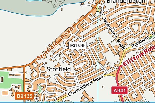 IV31 6NH map - OS VectorMap District (Ordnance Survey)