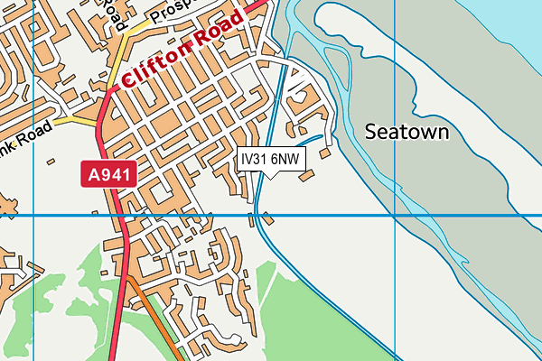 IV31 6NW map - OS VectorMap District (Ordnance Survey)