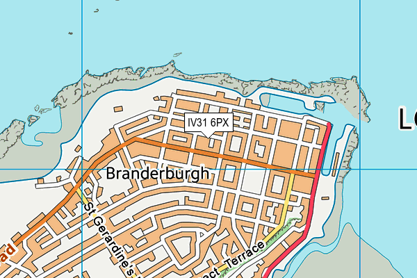 IV31 6PX map - OS VectorMap District (Ordnance Survey)