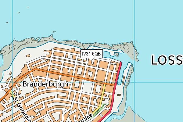 IV31 6QB map - OS VectorMap District (Ordnance Survey)
