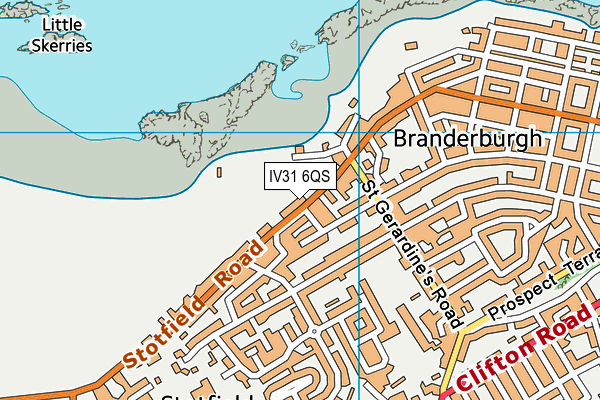 IV31 6QS map - OS VectorMap District (Ordnance Survey)
