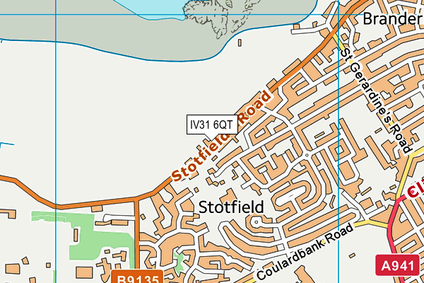 IV31 6QT map - OS VectorMap District (Ordnance Survey)
