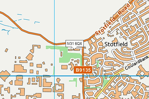 IV31 6QX map - OS VectorMap District (Ordnance Survey)