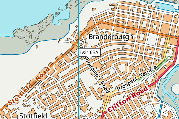 IV31 6RA map - OS VectorMap District (Ordnance Survey)