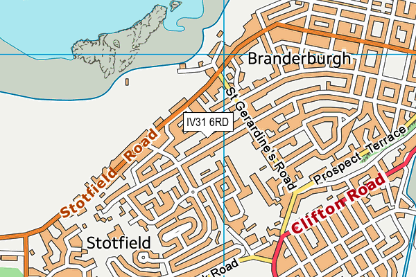 IV31 6RD map - OS VectorMap District (Ordnance Survey)