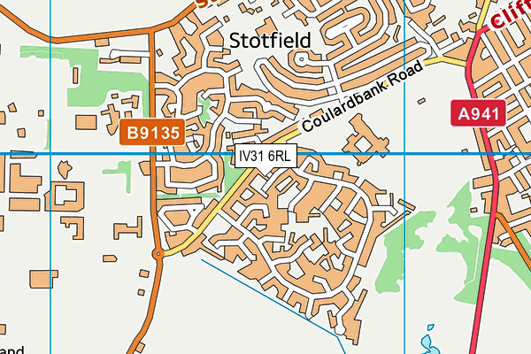IV31 6RL map - OS VectorMap District (Ordnance Survey)