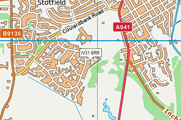 IV31 6RR map - OS VectorMap District (Ordnance Survey)