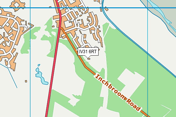 IV31 6RT map - OS VectorMap District (Ordnance Survey)