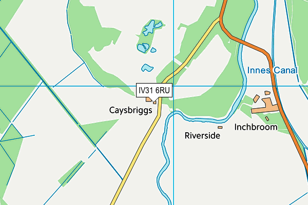 IV31 6RU map - OS VectorMap District (Ordnance Survey)