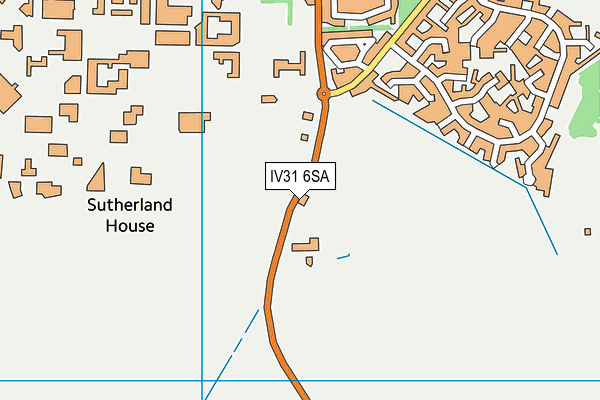 IV31 6SA map - OS VectorMap District (Ordnance Survey)