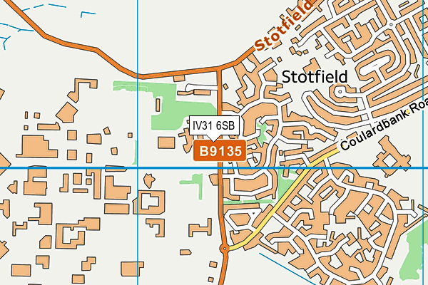 IV31 6SB map - OS VectorMap District (Ordnance Survey)