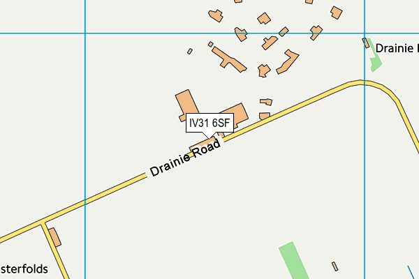 IV31 6SF map - OS VectorMap District (Ordnance Survey)