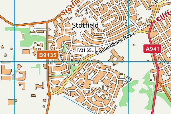 IV31 6SL map - OS VectorMap District (Ordnance Survey)