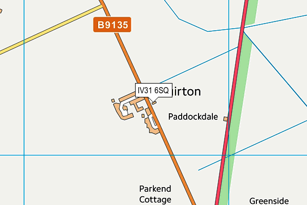 IV31 6SQ map - OS VectorMap District (Ordnance Survey)